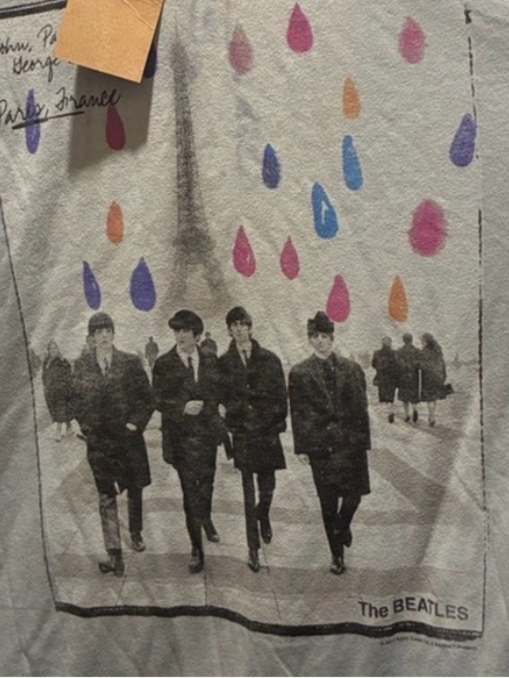 Junk Food The Beatles Graphic Tee - Light Blue Men’s Shirt L NWT - Picture 6 of 6
